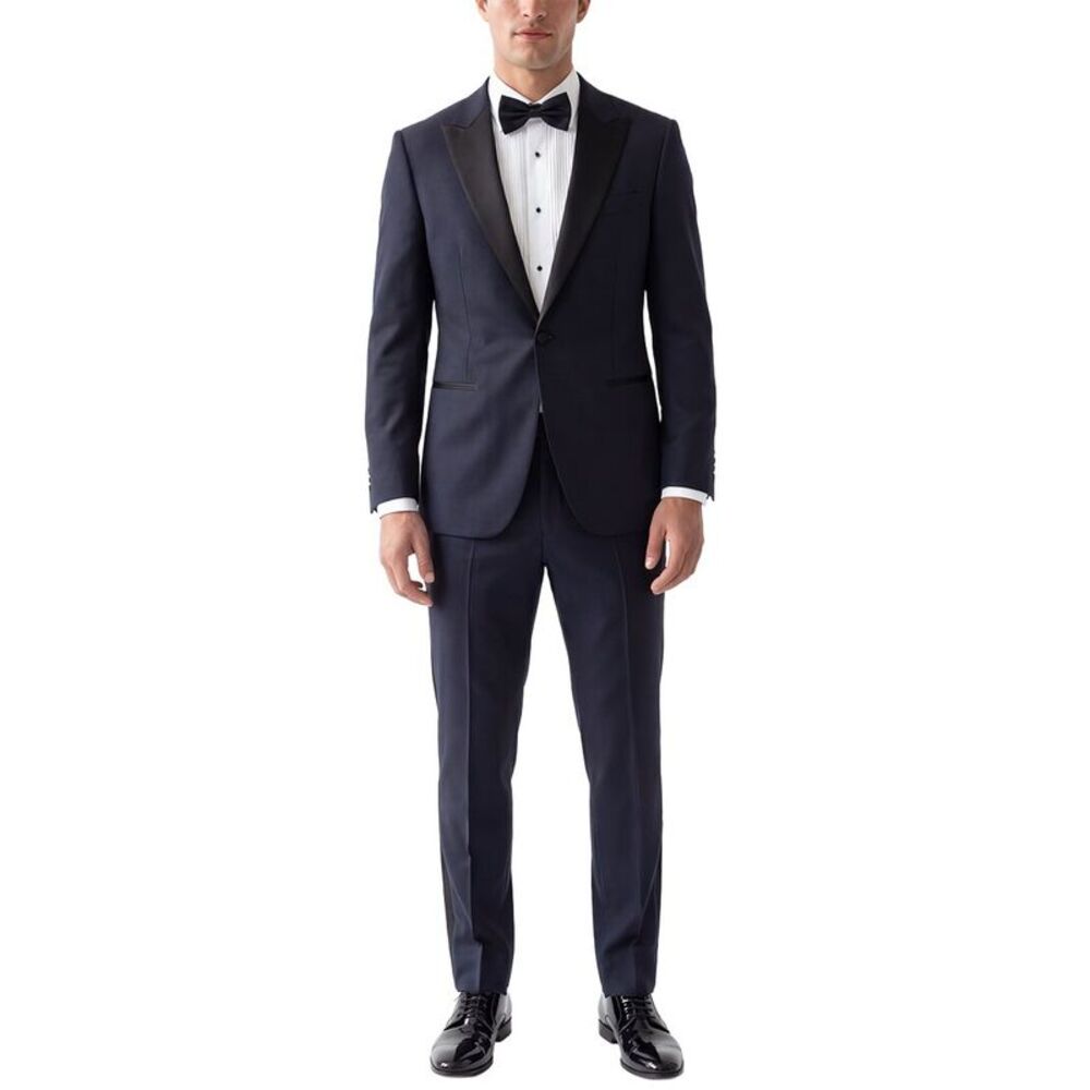 Canali Mens 2Pc Wool & Mohair-Blend Suit, Black